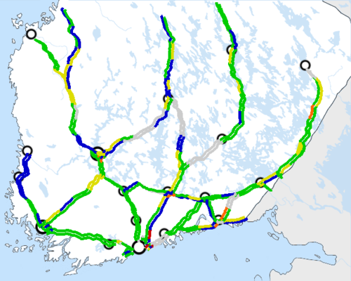 Liikennetiedot Etelä-Suomi 