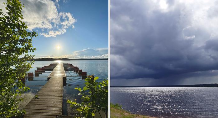 Aurinkoa ja sadekuuroja.