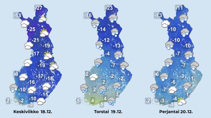 Sääennuste 18.–20.12.2024.