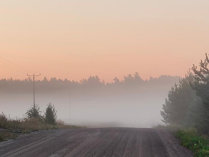 Sankka sumu haittaa näkyvyyttä.