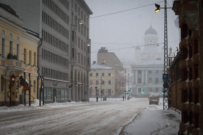 Lumimyrskyssä liikennettä on tavallista vähemmän