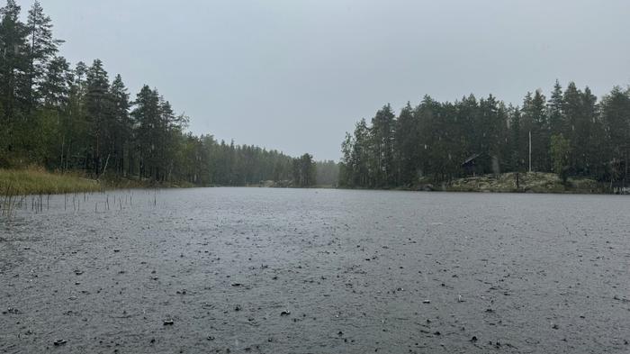 Rankkaa sadetta syyskuussa.