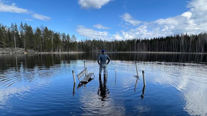 Itä-Suomen järvet nousivat keväällä 2024 tulvakorkeuteen.