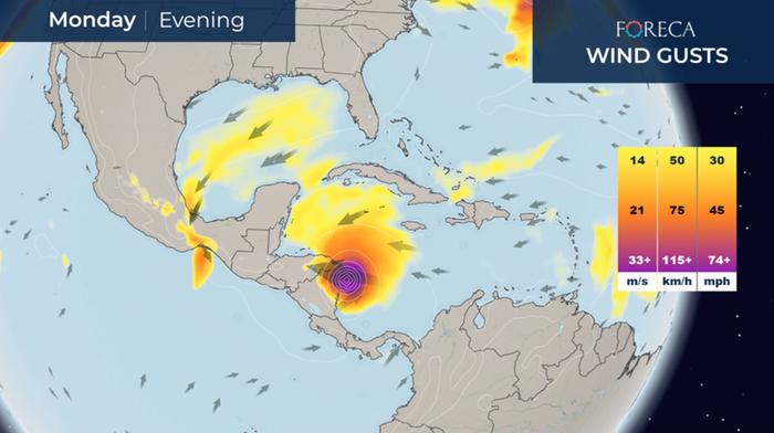 Hurrikaani Iota riepottelee alkuviikolla Keski-Amerikkaa.
