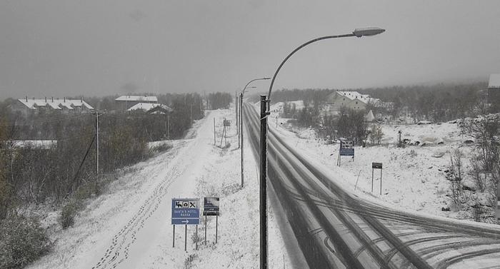 Kilpisjärvellä satoi ensilumi 24. syyskuuta 2024.