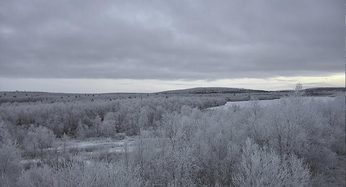 Utsjoella mitattiin yli 20 pakkasasteen lukemia aamulla 21. marraskuuta 2024.