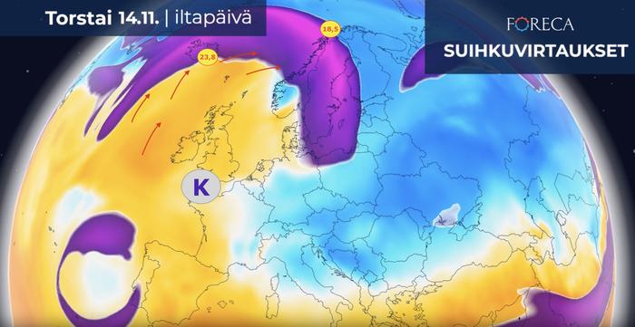 Islannin ja Norjan lukemat