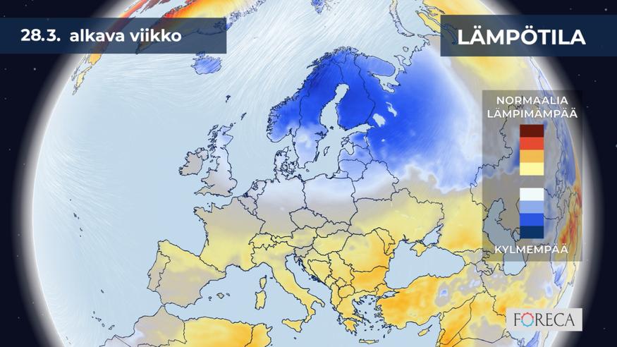 Kuukausiennusteessa karu täyskäännös: Talvisempi sää palaa ryminällä – mitä  tapahtuu huhtikuussa? - Forecan sääuutiset ja blogi 