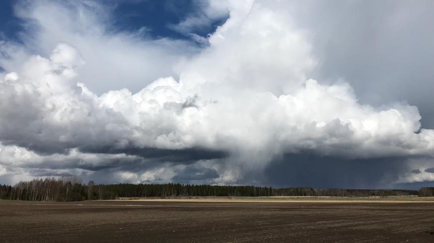 Matalapaine pyörii Suomen yllä - sadekuuroja päivittäin