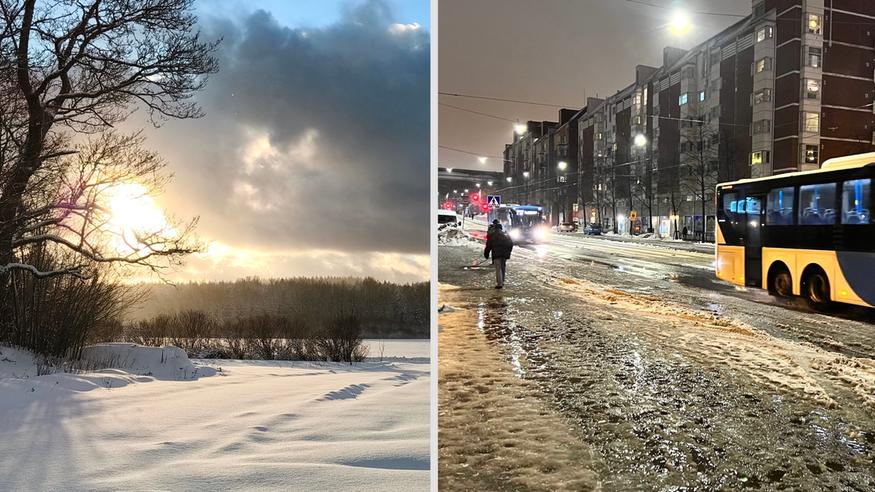 Lumisade yhä paikoin sakeaa, pakkasviikonlopun jälkeen saapuu uusi ja vetisempi myräkkä – miten käy lumien?