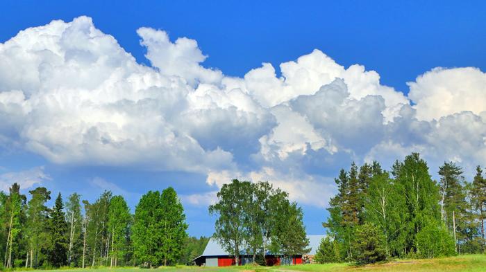 Kesäiset kumpupilvet kasvavat lähipäivinä, osa sadekuuroiksi asti 