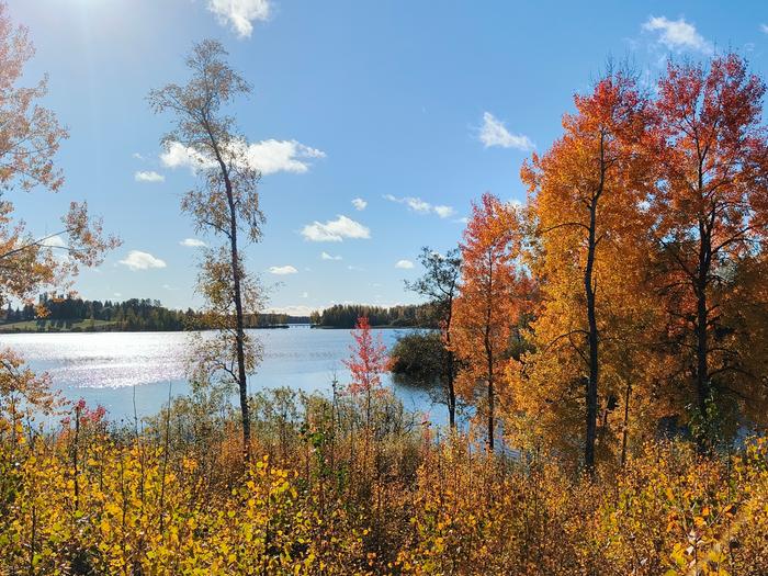 Syyskuun lopulla ruskaa on jo maan keskiosassa asti.